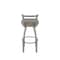Holland Bar Stool Co OD411 Jackie Low Back Stainless Steel 25 Swivel Outdoor Counter Stool with Breeze Farro Seat OD41125SSOD002 - alternate 4